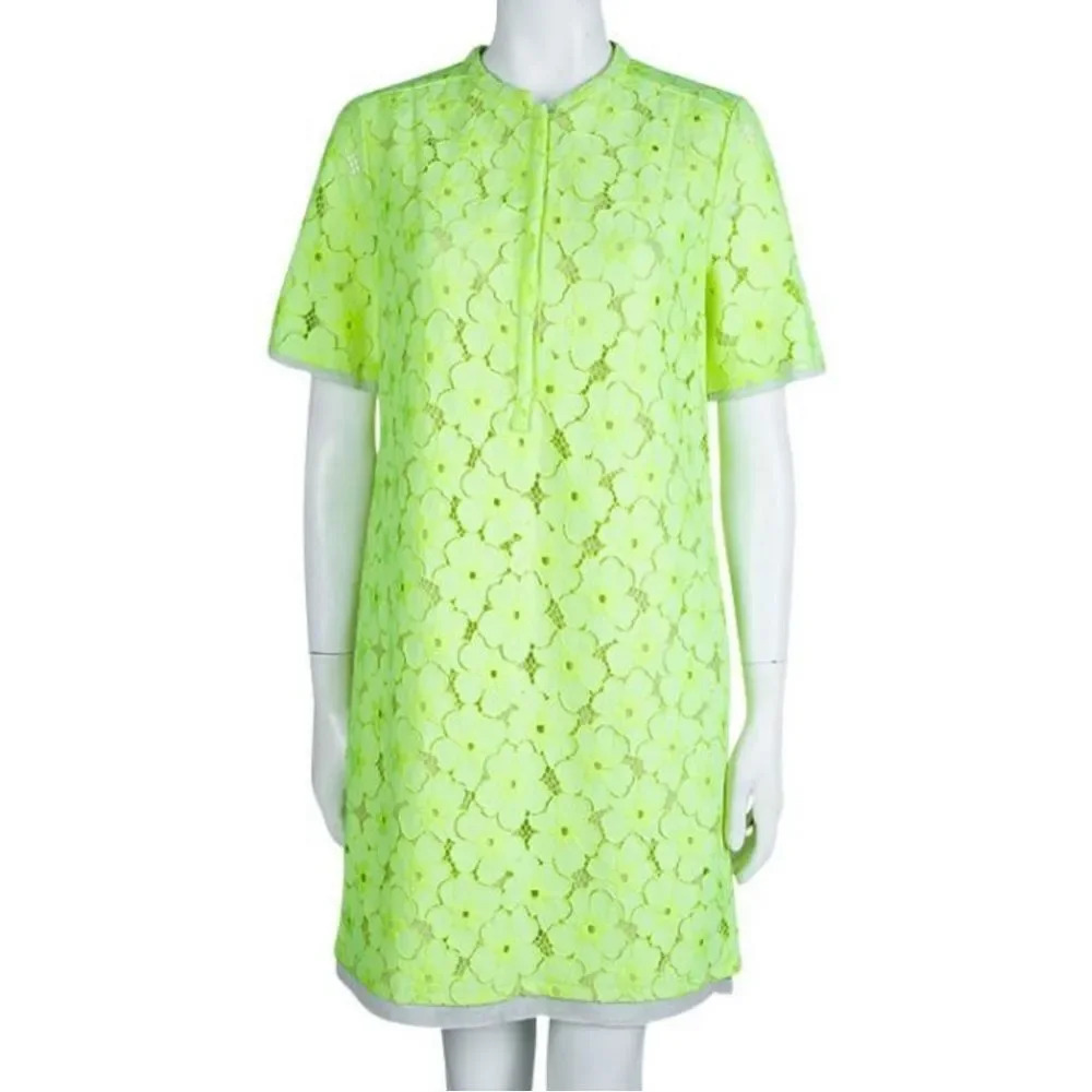 NEW! DIANE VON FURSTENBERG Flower Lace Warner Shift Dress - Picture 7 of 16